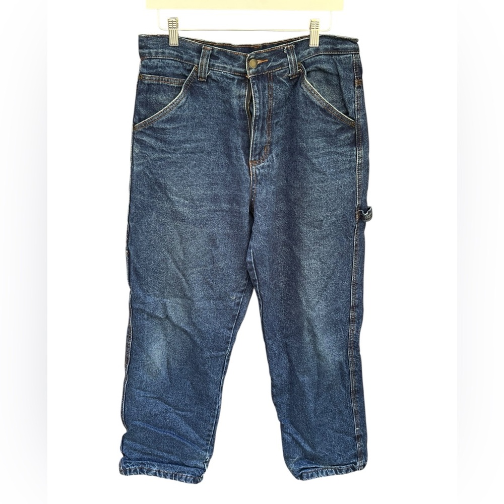 Smith’s Workwear Carpenter Jeans Blue Denim | Size 32x32 - Preloved